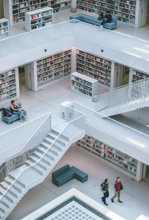 Innenansicht der Stadtbibliothek Stuttgart