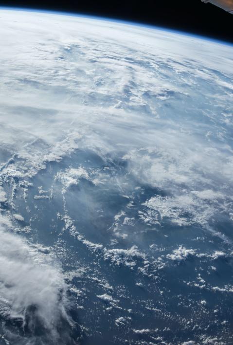 view of earth and satellite