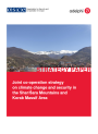 Cover of the report Joint co-operation strategy on climate change and security in the Shar Šara Mountains and Korab Massif Area