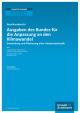 Cover f&uuml;r Publikation: Ausgaben des Bundes f&uuml;r die Anpassung an den Klimawandel