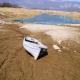 Boat stranded during a drought
