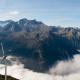 Wind turbine near Andermatt, Switzerland. 