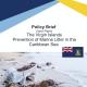 Cover of Publication: Policy Brief The Virgin Islands - Prevention of Marine Litter in the Caribbean Sea 